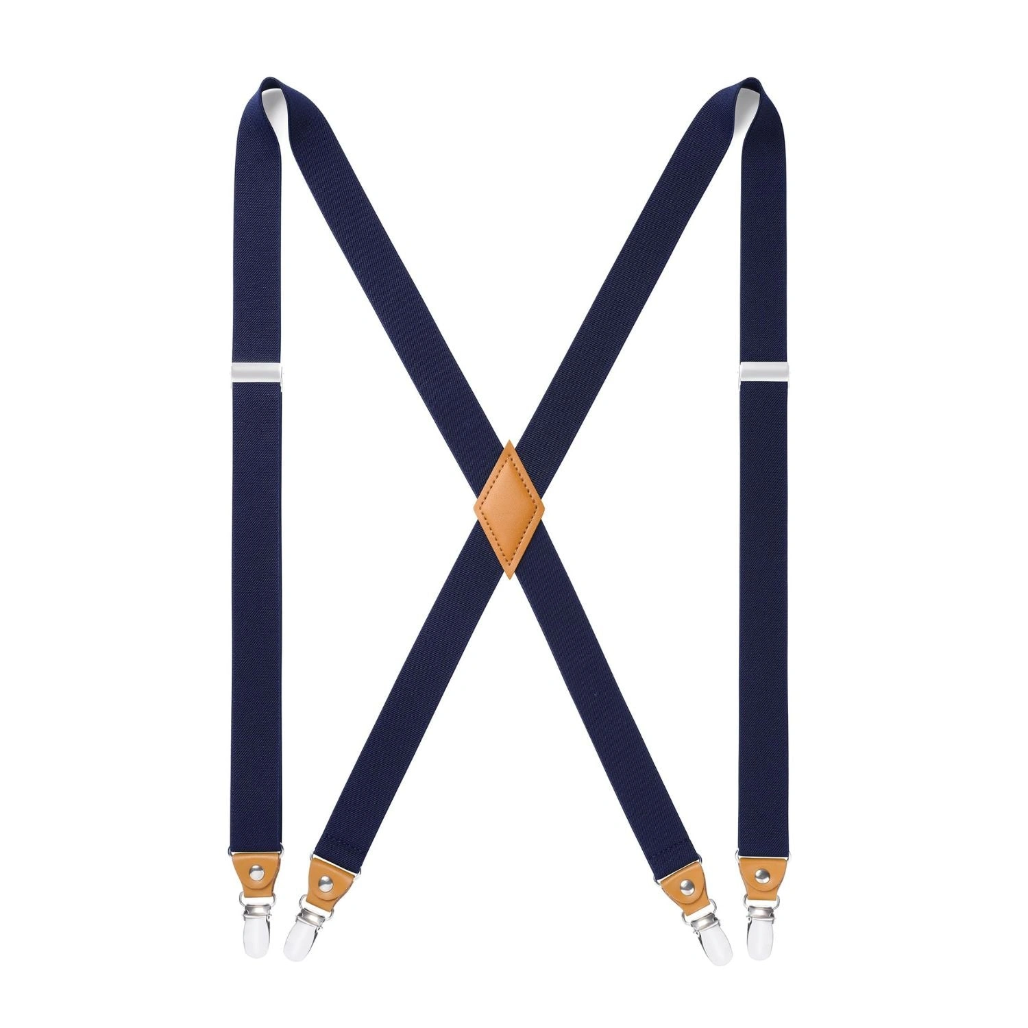 “Fantastici ganci da cintura, blu navy, regolabili e di lusso per un look impeccabile!”